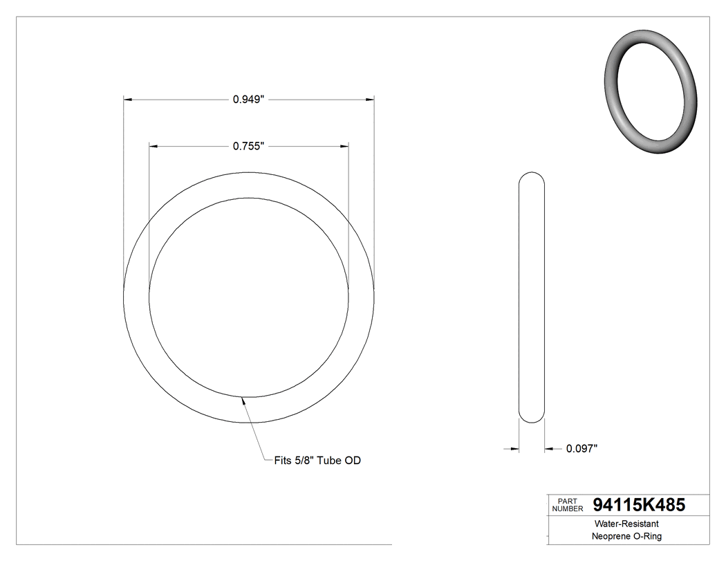 Technical drawing - 94115K485